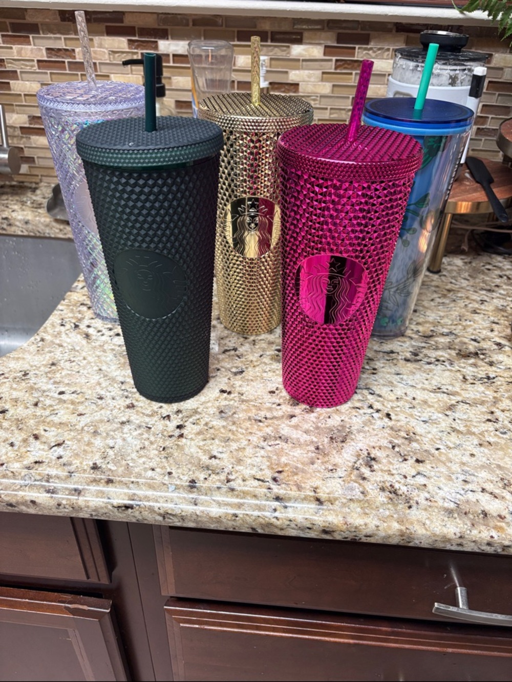 Various Starbucks Tumblers